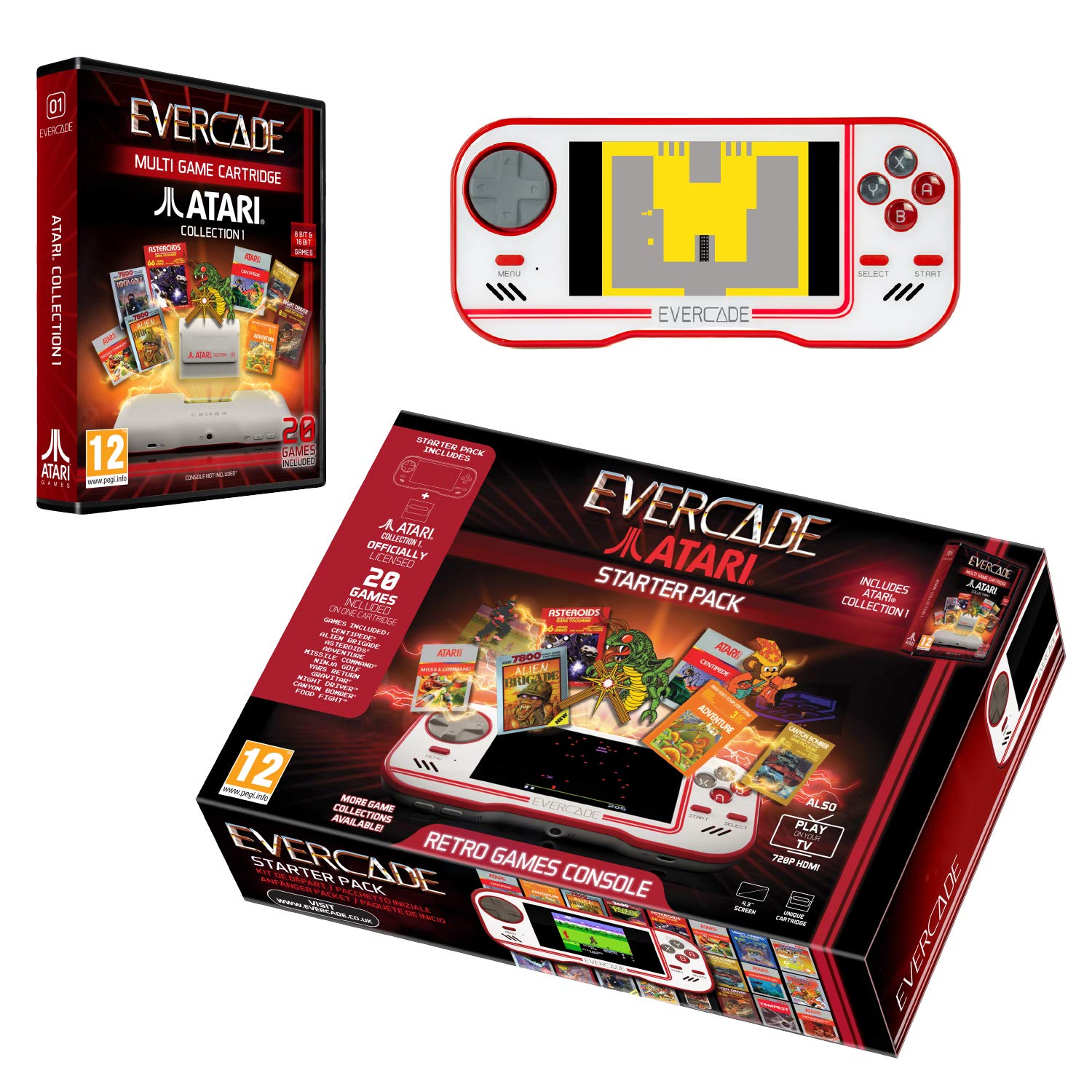Amazon.com: Evercade Starter Pack Includes Atari Cartridge